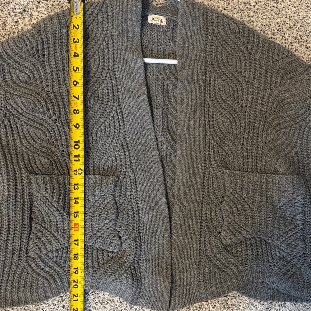 POL Grey Cable Knit Cardigan - Picture 5 of 5